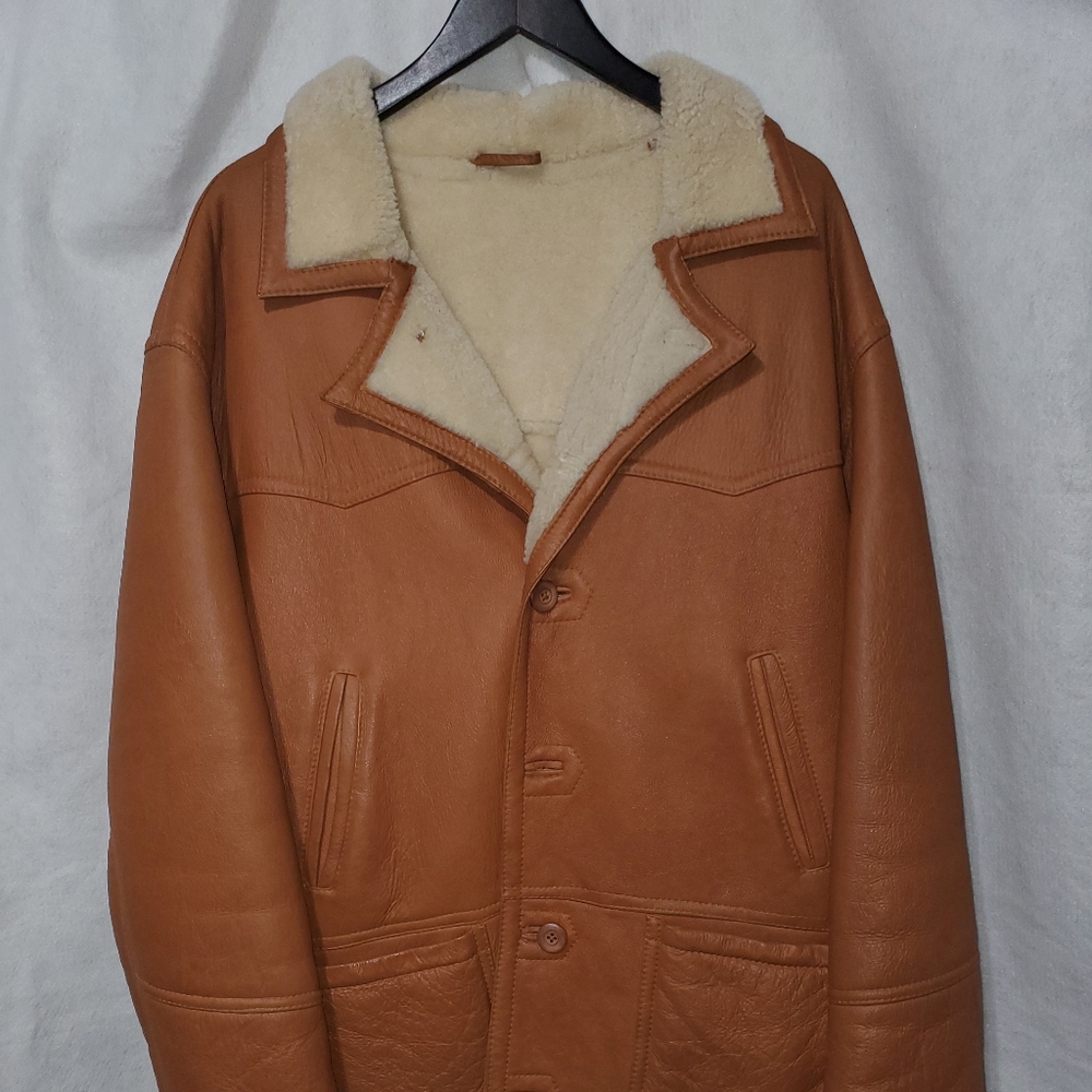 Lamb Shearling Jacket, size XL, real fur